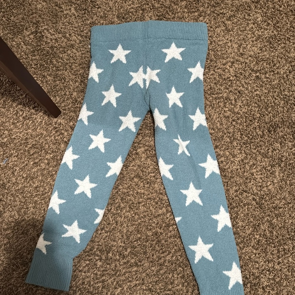 Soft lounge pants. Blue with white stars.